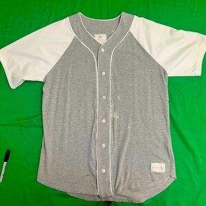 Men’s On The Byas Short Sleeve Button Down Baseball Style Shirt